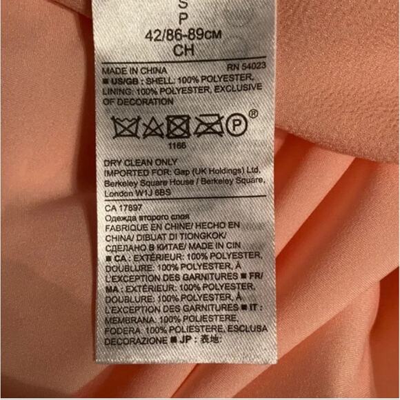 NWOT Banana Republic Peach With Ivory  Lace Detail Mini Skirt Size Small - Picture 15 of 16